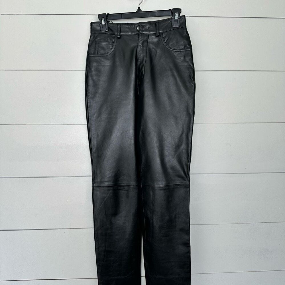 Wilson’s Women’s 6 Black 100% Leather Black Pants